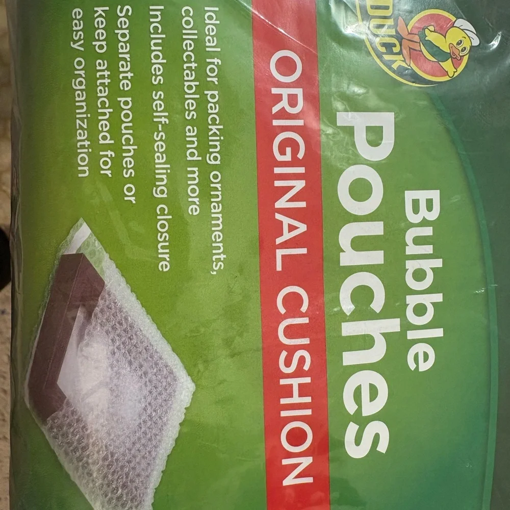 Duck bubble pouches, they do seal, 8 pouches in each package